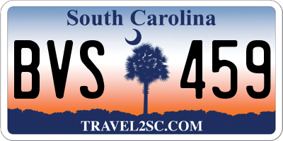 SC license plate BVS459