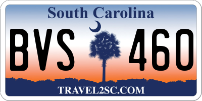 SC license plate BVS460