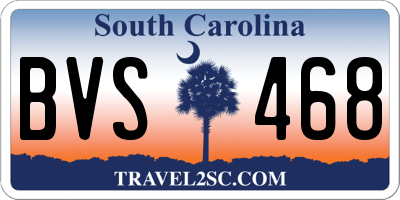 SC license plate BVS468