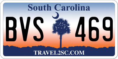 SC license plate BVS469