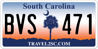 SC license plate BVS471