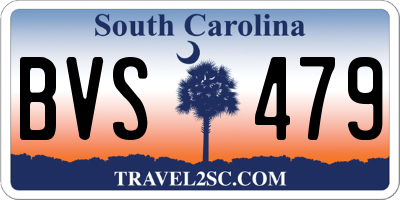 SC license plate BVS479