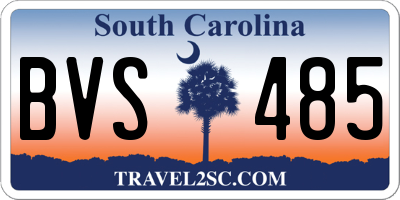 SC license plate BVS485