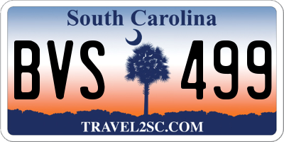 SC license plate BVS499