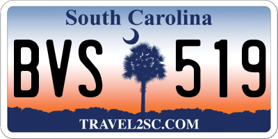 SC license plate BVS519
