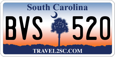 SC license plate BVS520