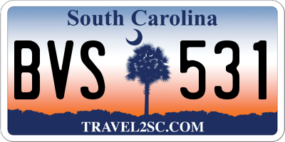 SC license plate BVS531