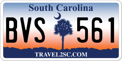 SC license plate BVS561