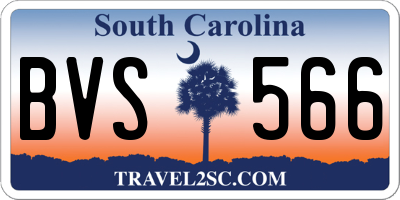 SC license plate BVS566