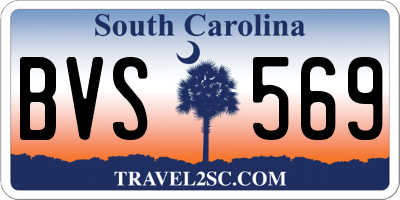 SC license plate BVS569