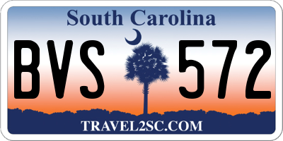 SC license plate BVS572
