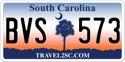 SC license plate BVS573