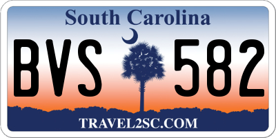 SC license plate BVS582