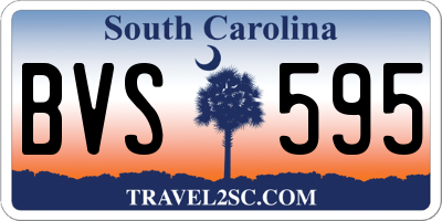 SC license plate BVS595