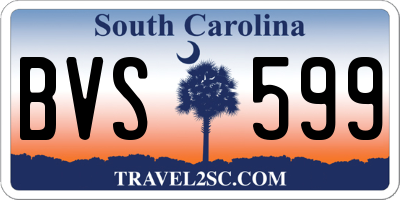 SC license plate BVS599