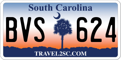 SC license plate BVS624