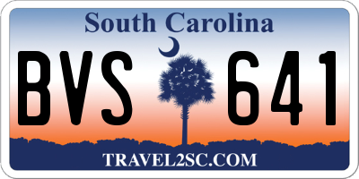 SC license plate BVS641