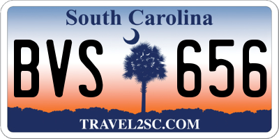 SC license plate BVS656