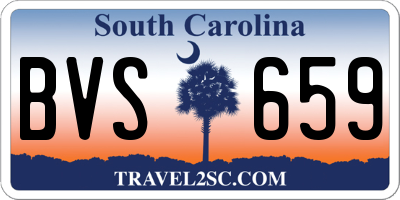 SC license plate BVS659