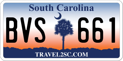 SC license plate BVS661