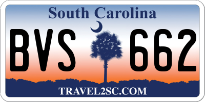 SC license plate BVS662