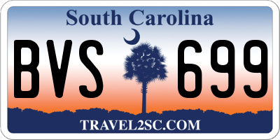 SC license plate BVS699