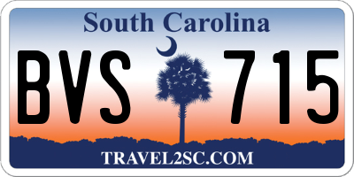 SC license plate BVS715