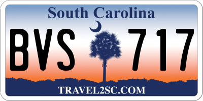 SC license plate BVS717