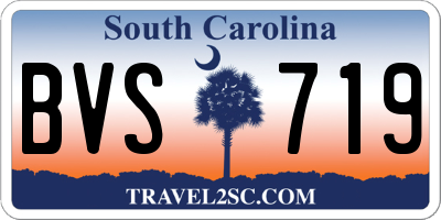 SC license plate BVS719