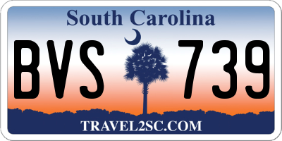 SC license plate BVS739