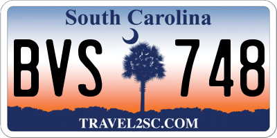 SC license plate BVS748