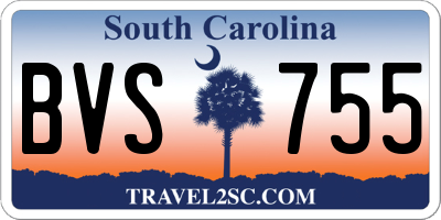 SC license plate BVS755