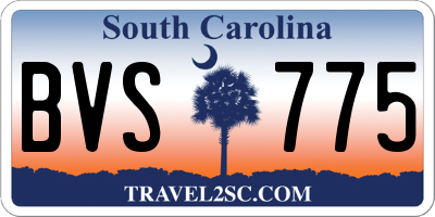 SC license plate BVS775