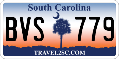 SC license plate BVS779