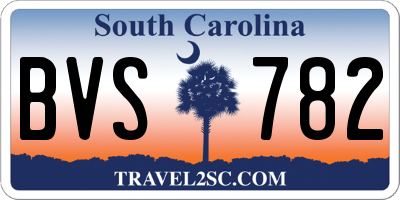 SC license plate BVS782