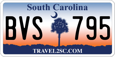 SC license plate BVS795