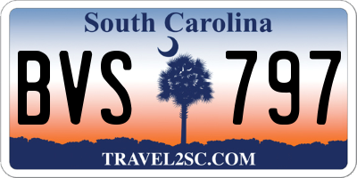 SC license plate BVS797