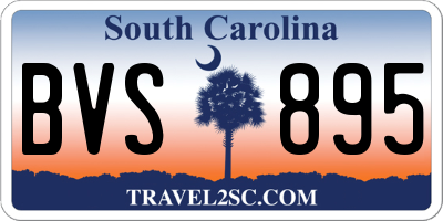 SC license plate BVS895