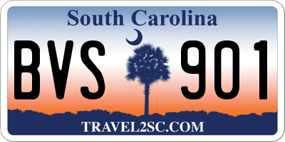 SC license plate BVS901