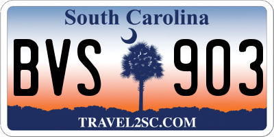 SC license plate BVS903