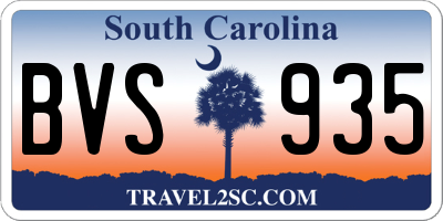 SC license plate BVS935