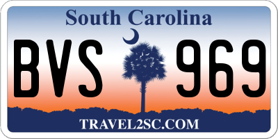 SC license plate BVS969