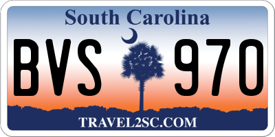 SC license plate BVS970
