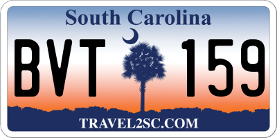 SC license plate BVT159