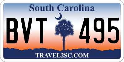 SC license plate BVT495