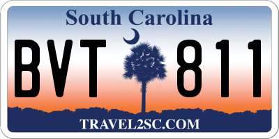 SC license plate BVT811