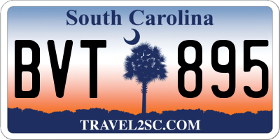 SC license plate BVT895