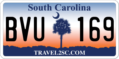 SC license plate BVU169