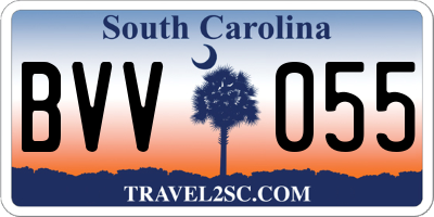 SC license plate BVV055