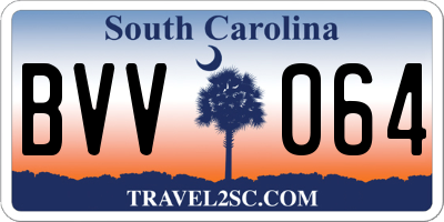 SC license plate BVV064